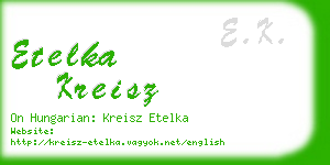 etelka kreisz business card